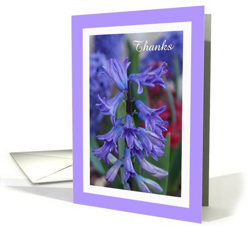 Employee Appreciation Card -- Purple Hyacinth card (575428)