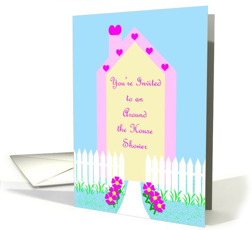 Around the House Bridal Shower Invitation -- Cute House card (581916)