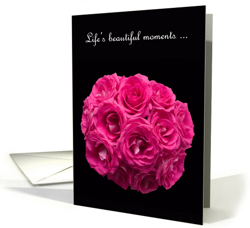 Maid of Honor Card -- Beautiful Pink Roses card (587566)