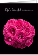 Matron of Honor Card -- Beautiful Pink Roses card
