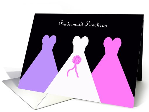 Pink and Lavender Bridesmaid Luncheon Invitation card (592524)