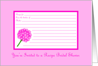 Pink Recipe Card...