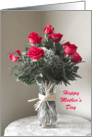 Happy Mothers Day Card -- Red Roses card