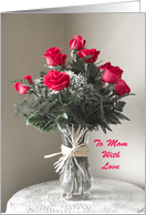 Mothers Day Card -- To Mom with Love and Roses card