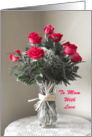 Mothers Day Card -- To Mom with Love and Roses card