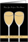 Couple Wine Bridal Shower Invitation -- White Wine card