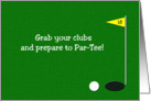 Golf Party Invitation -- The 18th Hole card