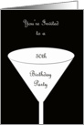 50th Birthday Party Invitation -- A Toast for Your 50th Birthday card