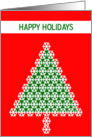 Happy Holidays Christmas Tree Card