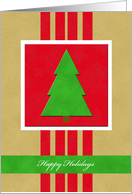 Business Holiday Christmas Card -- Velvet Look Christmas card