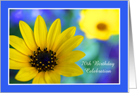 70th Birthday Party Invitation -- Stunning Sunflower card