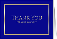 Classic Elegance Sympathy Condolence Thank You Card