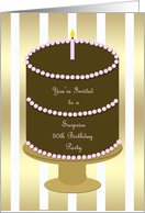 Surprise 50th Birthday Party Cake Invitation card