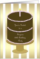 Surprise 30th Birthday Party Cake Invitation card