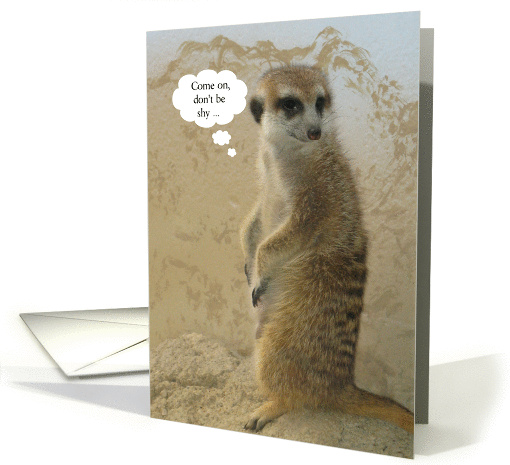 Don't Be Shy Employee Appreciation Thank You card (777422)