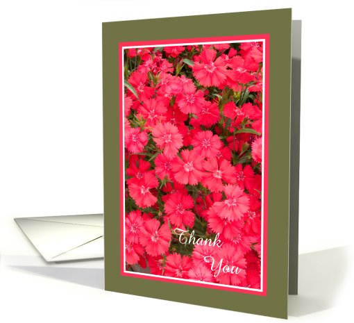 Red Flowers Employee Appreciation Thank You card (778111)