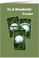 Golf Grandpa Birthday Card