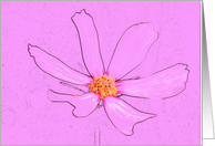 Birthday Card for Daughter -- Pink Flower card