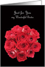 Sister Will You Be My Maid of Honor Cards -- Gorgeous Bridal Bouquet card