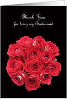 Bridesmaid Thank You Cards -- Gorgeous Bridal Bouquet card