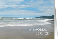 Ocean Memorial Service Invitation Announcement card