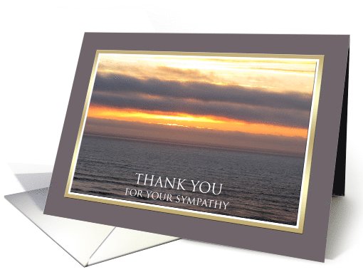 Sunset Sympathy Thank You card (841320)