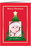Custom Christmas Photo Cards -- Christmas Tree card