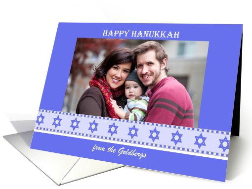 Star of David Happy Hanukkah Photo card (852249)