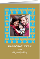 Menorah Happy Hanukkah Photo Card