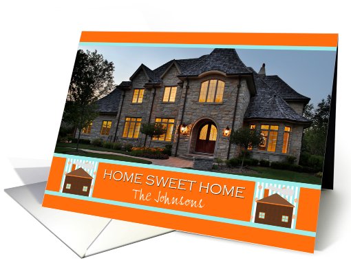 Moving Photo Announcement Card -- Home Sweet Home with... (856537)