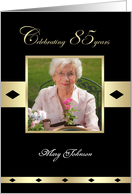 85th Birthday Party Photo Card Invitation -- Celebrating 85 years card