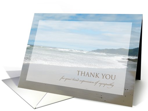 Sympathy Thank You Card -- Beach card (962853)
