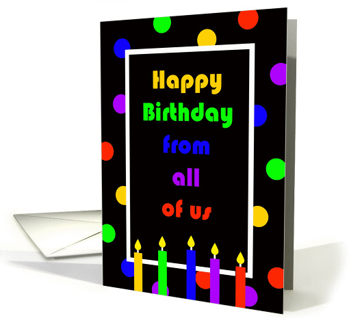Coworker Group Birthday Card - From all of us card (966135)