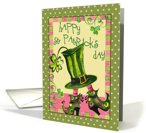 Happy St. Patrick's Day Dancing Hat card (1362992)