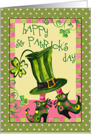 Happy St. Patrick’s Day Dancing Hat Card