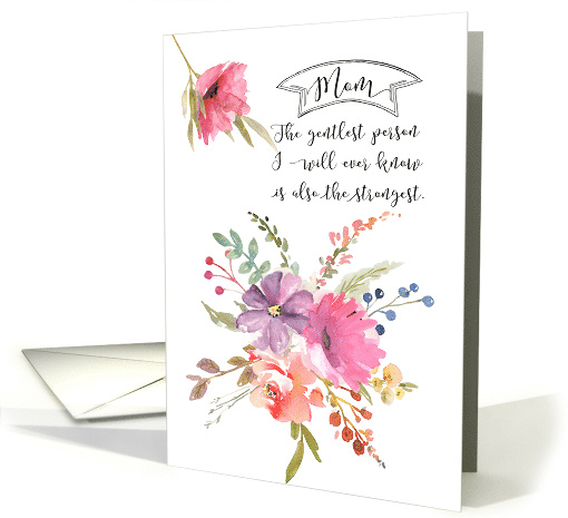 Mother's Day Card in Watercolor Floral for a Gentle and... (1568228)