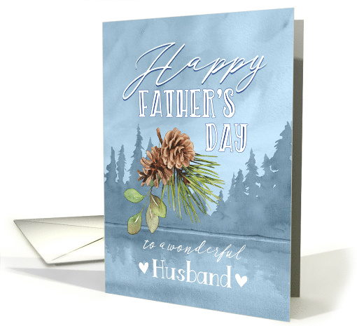 Father's Day for Husband with forest and lake scenery and... (1773918)