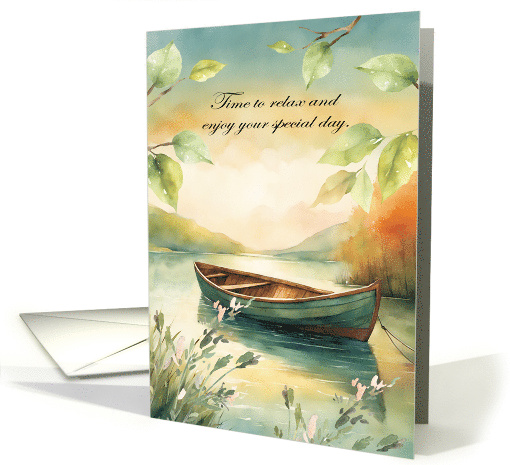 General Birthday Relax on Special Day Rowboat on Serene... (1798840)