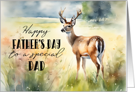 Father’s Day for a Special Dad with Deer in a Meadow card