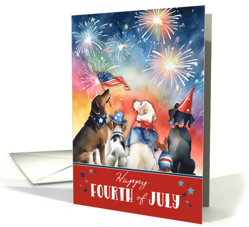 Fourth of July for Anyone with Cute Dogs Celebrating and... (1846930)