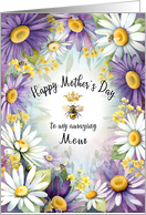 Happy Mother’s Day to Mom with Daisies and a Queen Bee card