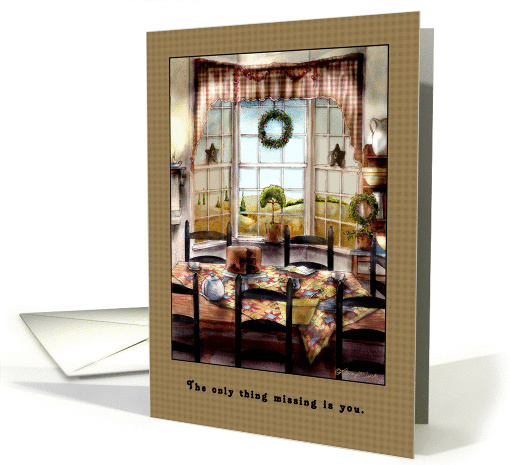 Miss You at Thanksgiving card (75678)