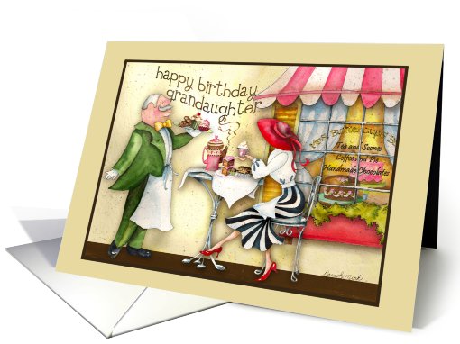 Happy Birthday, Grandaughter....Tea and Chocolates! card (821262)