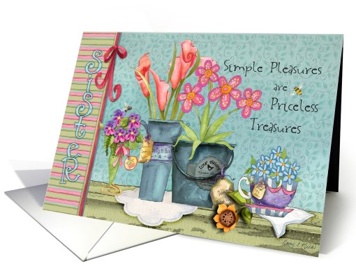 Sister Birthday Treasures card (823827)