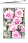 Happy Anniversary, Cascading Roses Painting Card