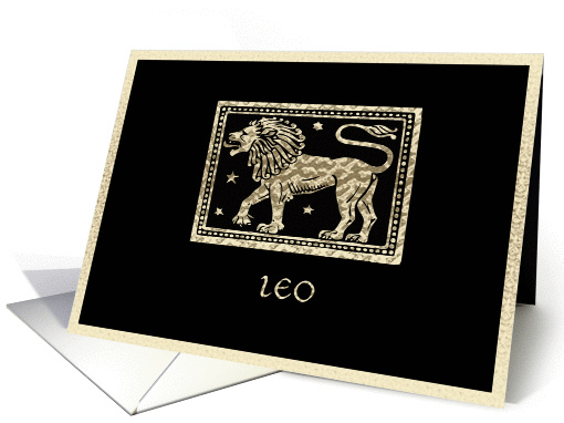 Leo Birthday card (75638)