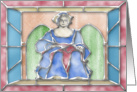 Stained Glass Woman card