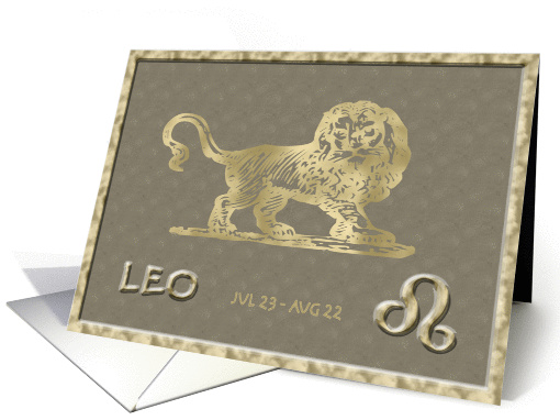 Leo Birthday card (76296)