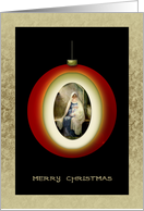 Madonna Christmas Ornament card