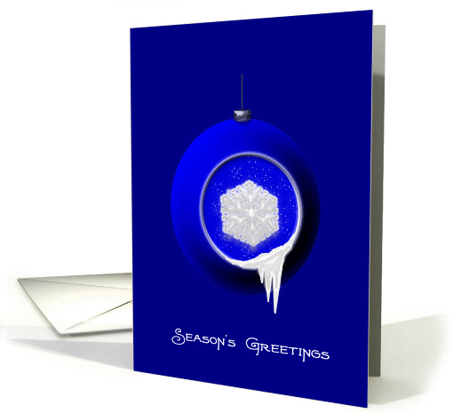 Snowflake Ornament Christmas card (76830)